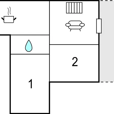 Gorgeous In With Kitchen Appartement